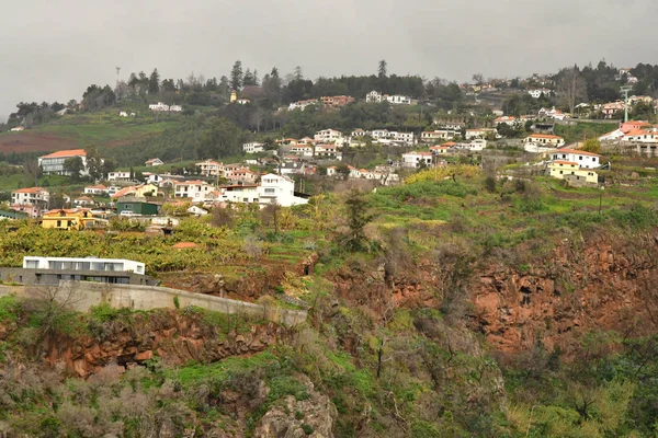 Funchal Portugal Febrero 2018 Ciudad Vista Desde Jardín Botánico —  Fotos de Stock