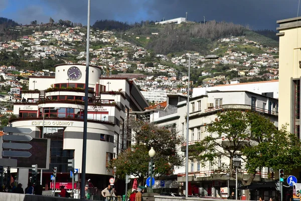 Funchal Portugal Februari 2018 Centrum — Stockfoto