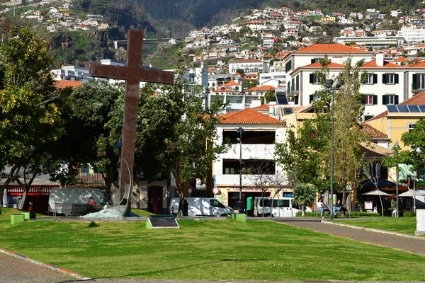 Φουντσάλ Πορτογαλία Φεβρουαρίου 2018 Κέντρο Της Πόλης — Φωτογραφία Αρχείου