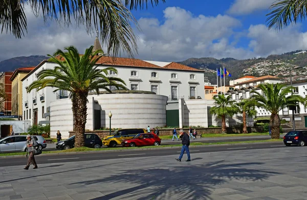 Funchal Portugalia Luty 2018 Centrum Miasta — Zdjęcie stockowe