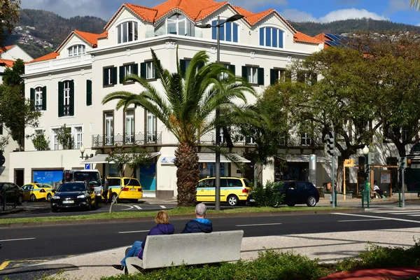 Φουντσάλ Πορτογαλία Φεβρουαρίου 2018 Κέντρο Της Πόλης — Φωτογραφία Αρχείου