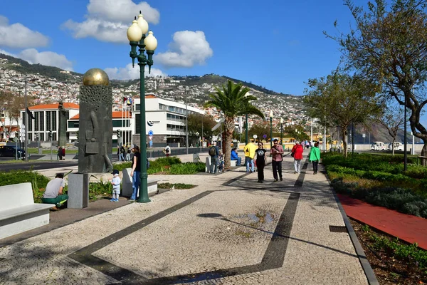 Funchal Portugália Február 2018 Város Központjában — Stock Fotó