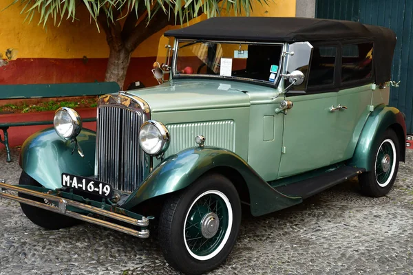 Funchal Portugal Février 2018 Vieille Voiture Dans Centre Ville — Photo