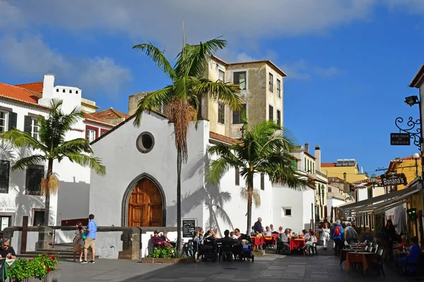 Funchal Portugalia Luty 2018 Kaplica Centrum Miasta — Zdjęcie stockowe