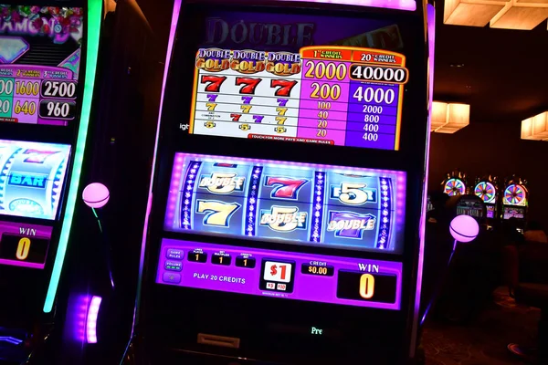 Las Vegas Usa July 2016 Slot Machines Luxury Luxor Hotel — Stock Photo, Image