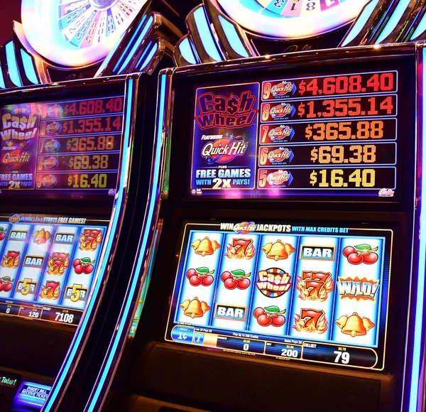 Las Vegas Usa Červenec 2016 Hrací Automaty Luxusní Kasino Hotel — Stock fotografie