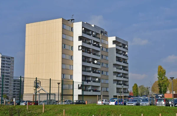 Les Mureaux Francie Březen 2018 Budova Centru Města — Stock fotografie