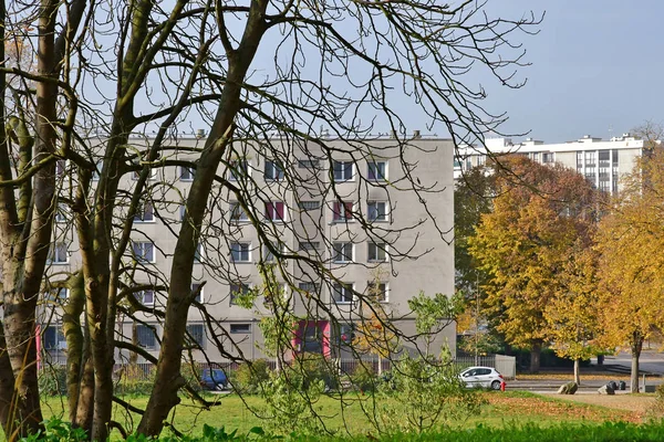 Les Mureaux Frankrike Mars 2018 Byggnad Stadens Centrum — Stockfoto