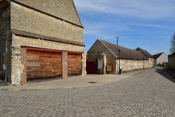 Puiseux Pontoise Francia Abril 2018 Pintoresco Pueblo Antiguo — Foto de Stock