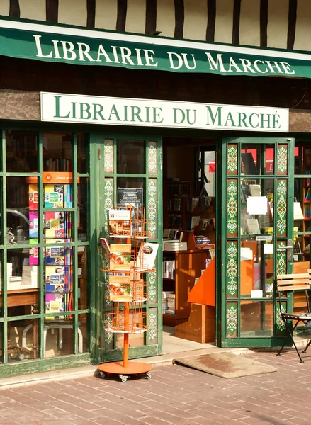 Deauville Francia Agosto 2016 Librería Pintoresco Distrito Del Mercado —  Fotos de Stock