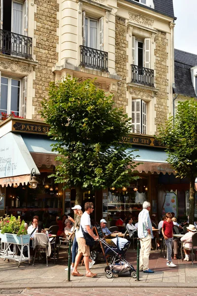 Довіль Франція Серпень 2016 Мальовничий Ринок Район — стокове фото