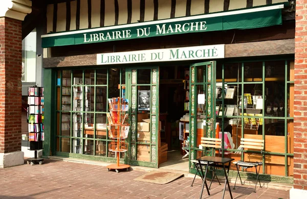 Deauville Francia Agosto 2016 Librería Pintoresco Distrito Del Mercado —  Fotos de Stock