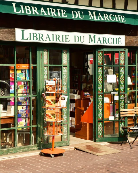 Deauville Francia Agosto 2016 Librería Pintoresco Distrito Del Mercado —  Fotos de Stock