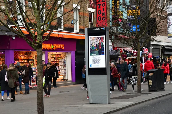 Лондон Англия Марта 2018 Года Живописная Средняя Улица Камдена — стоковое фото