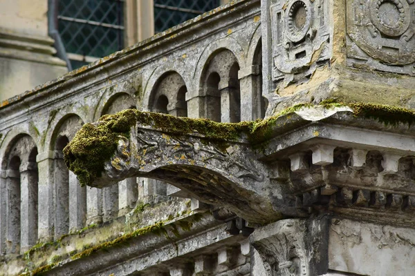 Les Andelys Francie Března 2018 Chrlič Kolegiátní Kostel Notre Dame — Stock fotografie