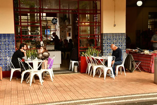 Funchal Portugalia Luty 2018 Kryty Targ Centrum Miasta — Zdjęcie stockowe