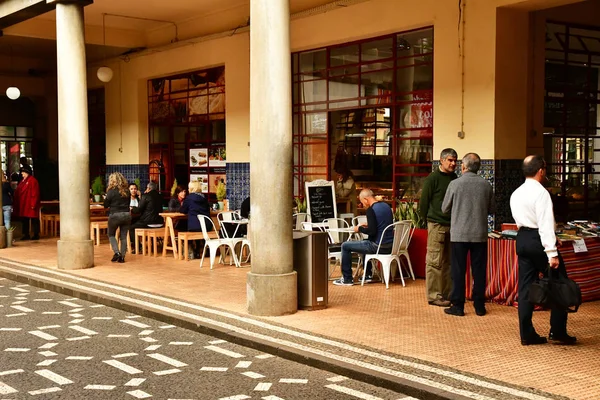 Funchal Portekiz Şubat 2018 Kapalı Çarşı Şehir Merkezi — Stok fotoğraf