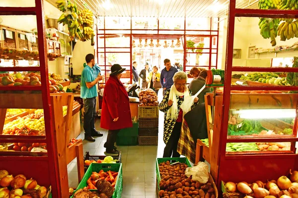 Φουντσάλ Πορτογαλία Φεβρουαρίου 2018 Σκεπαστή Αγορά Στο Κέντρο Της Πόλης — Φωτογραφία Αρχείου