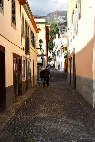 Funchal Portugalia Luty 2018 Centrum Miasta — Zdjęcie stockowe