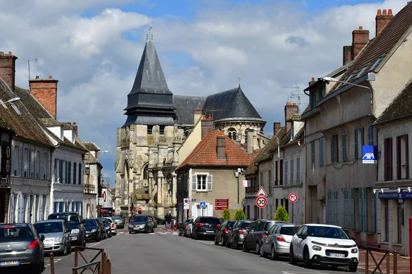 Houdan France May 2018 Historical Church — Stock Photo, Image