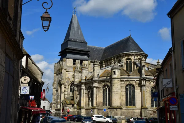 Houdan Francia Maggio 2018 Chiesa Storica — Foto Stock