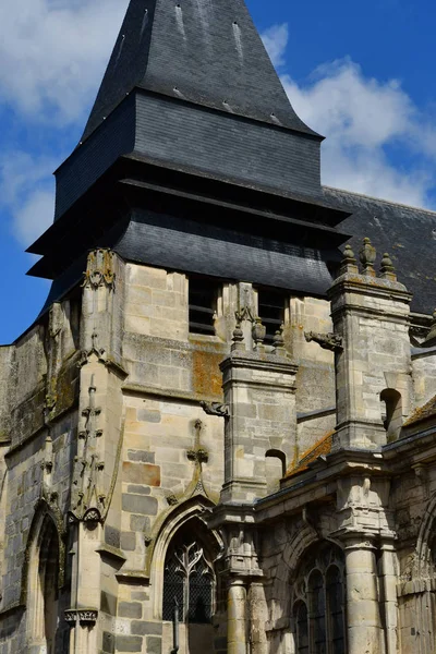 Houdan Frankrijk Mei 2018 Historische Kerk — Stockfoto