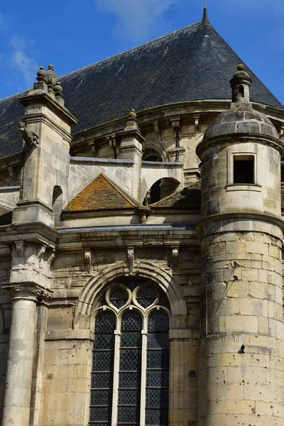 Houdan Frankrijk Mei 2018 Historische Kerk — Stockfoto