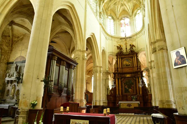 Houdan Francia Mayo 2018 Iglesia Histórica — Foto de Stock