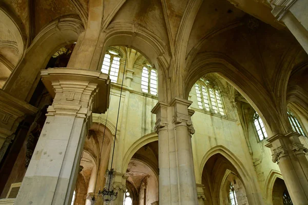 Houdan Frankrijk Mei 2018 Historische Kerk — Stockfoto