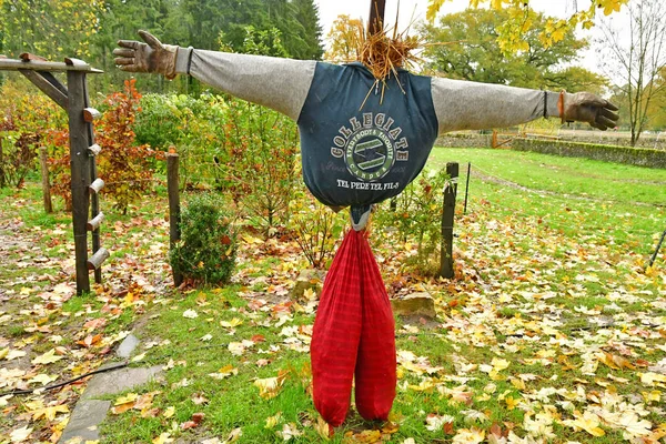 Rambouillet France Novembre 2017 Épouvantail Dans Jardin — Photo