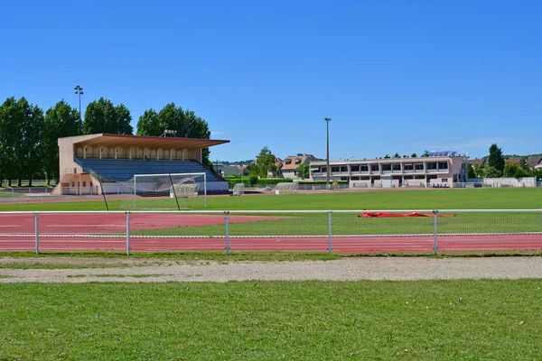 Les Mureaux França Junho 2017 Estádio — Fotografia de Stock