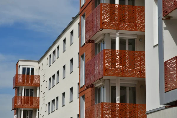 Les Mureaux França Abril 2018 Construção Distrito Becheville — Fotografia de Stock