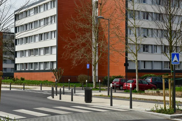 Les Mureaux Francia Abril 2018 Edificio Distrito Becheville — Foto de Stock