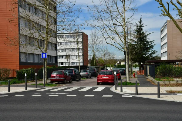 Les Mureaux Francia Abril 2018 Edificio Distrito Becheville — Foto de Stock