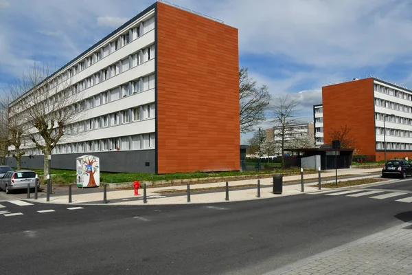 Les Mureaux França Abril 2018 Construção Distrito Becheville — Fotografia de Stock