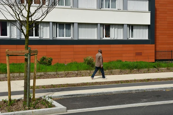Les Mureaux França Abril 2018 Construção Distrito Becheville — Fotografia de Stock
