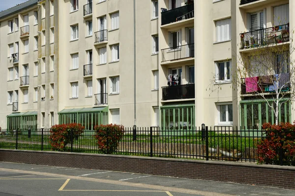 Les Mureaux France Avril 2018 Immeuble Dans Quartier Becheville — Photo