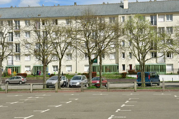 Les Mureaux Франция Апреля 2018 Года Здание Районе Бешвиль — стоковое фото