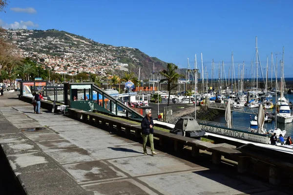 Funchal Portugalia Luty 2018 Port — Zdjęcie stockowe