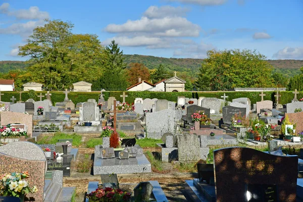Verneuil Sur Seine Frankrijk Oktober 2017 Begraafplaats — Stockfoto