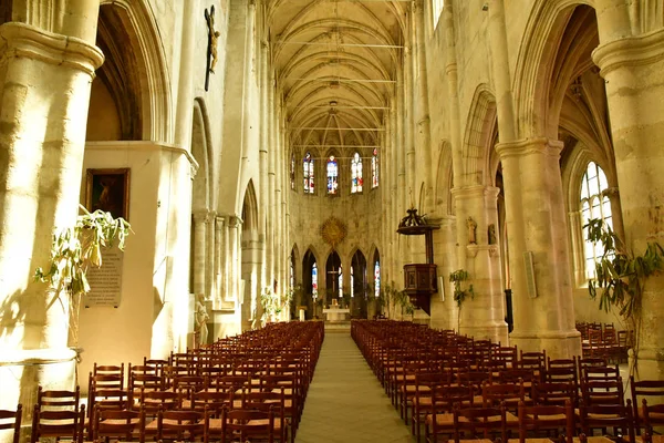 Montfort Amaury Francia Mayo 2018 Histórica Iglesia Renacentista — Foto de Stock