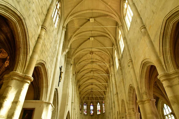 Montfort Amaury France May 2018 Historical Renaissance Church — Stock Photo, Image