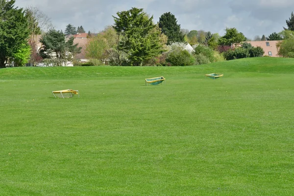 Villennes Sur Seine França Abril 2018 Golfe Primavera — Fotografia de Stock