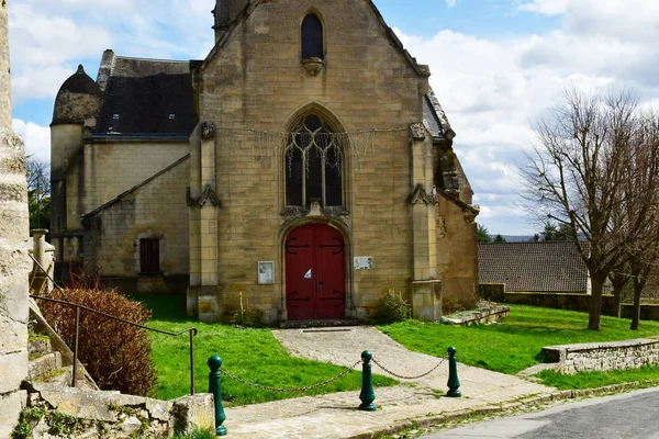 Fremainville Fransa Nisan 2018 Neogothic Kilise — Stok fotoğraf