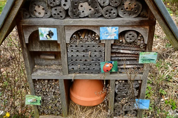 Themericourt France April 2018 Insect Hotel Castle Park — Stock Photo, Image