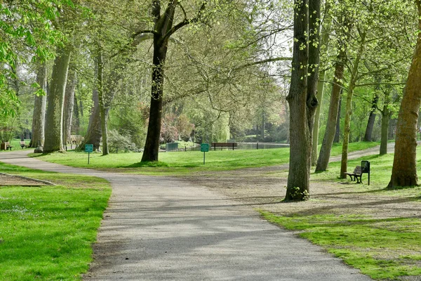 Poissy França Abril 2018 Parque Meissonier Primavera — Fotografia de Stock