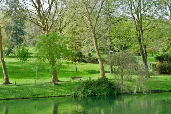 Poissy Francia Aprile 2018 Parco Meissonier Primavera — Foto Stock