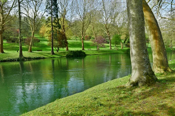 Poissy Francia Abril 2018 Parque Meissonier Primavera —  Fotos de Stock