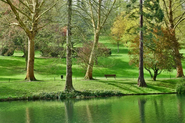 Poissy Francia Aprile 2018 Parco Meissonier Primavera — Foto Stock