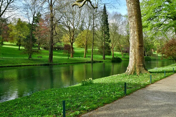 Poissy Franciaország Április 2018 Tavaszi Meissonier Park — Stock Fotó